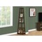 Monarch Specialties Bookshelf, Bookcase, Etagere, Corner, 5 Tier, 72in.H, Office, Bedroom, Walnut Laminate, Contemporary I 2464 - alternate 2